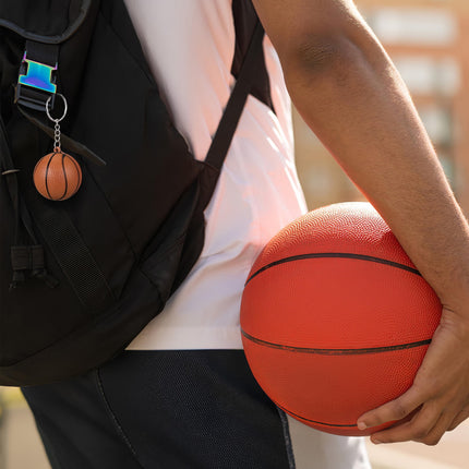 HOOWIFFY 24pcs Basketball Party Favors Simple Design Alloy Key Decoration for Adults.