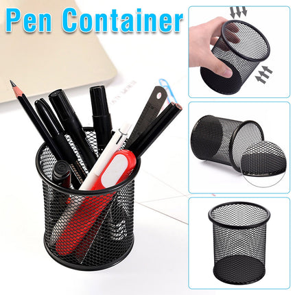 Darzheoy Pen Holder Mesh Pencil Holder Metal Pencil Holders Pen Organizer for Desk Office Pencil Holders, Back to Sch-ool Supplies A.