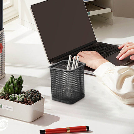 Darzheoy Pen Holder Mesh Pencil Holder Metal Pencil Holders Pen Organizer for Desk Office Pencil Holders, Back to Sch-ool Supplies D.