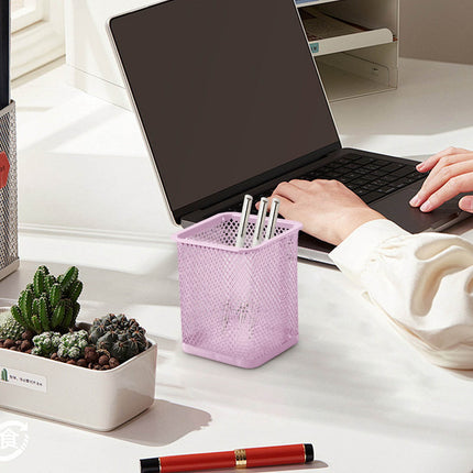 Darzheoy Pen Holder Mesh Pencil Holder Metal Pencil Holders Pen Organizer for Desk Office Pencil Holders, Back to Sch-ool Supplies H.
