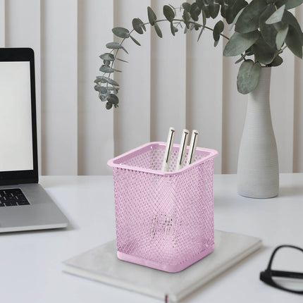 Darzheoy Pen Holder Mesh Pencil Holder Metal Pencil Holders Pen Organizer for Desk Office Pencil Holders, Back to Sch-ool Supplies H.