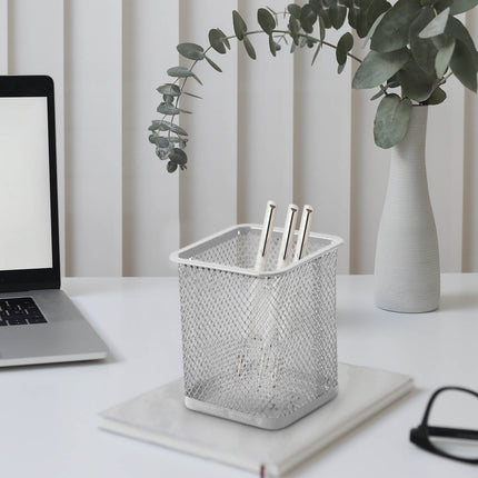 Darzheoy Pen Holder Mesh Pencil Holder Metal Pencil Holders Pen Organizer for Desk Office Pencil Holders, Back to Sch-ool Supplies K.