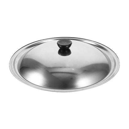 HOOWIFFY Stainless Steel Pot Lid for Kitchen Easy Clean Universal Pan Cover with Sturdy Handle 11.8 Inches Silver.