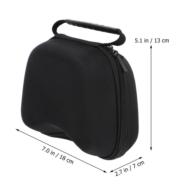 HOOWIFFY Black Game Controller Protective Case with EVA Material, Scratch-Resistant and Shockproof Lining for Enhanced Safety.