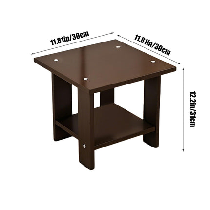 Kdkad Compact Multi-Functional Side Table, Small Accent End Table for Sofa, Bedside, Living Room & Apartment, Portable Tea Table Nightstand Black.