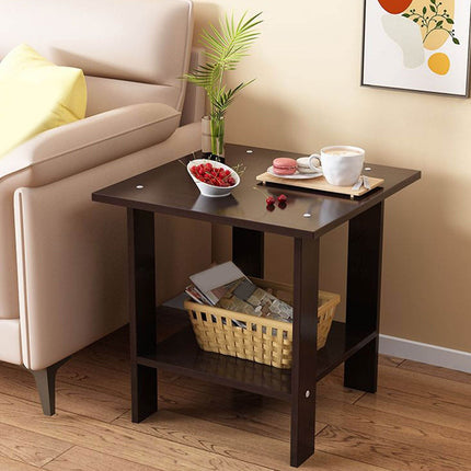 Kdkad Compact Multi-Functional Side Table, Small Accent End Table for Sofa, Bedside, Living Room & Apartment, Portable Tea Table Nightstand Black.