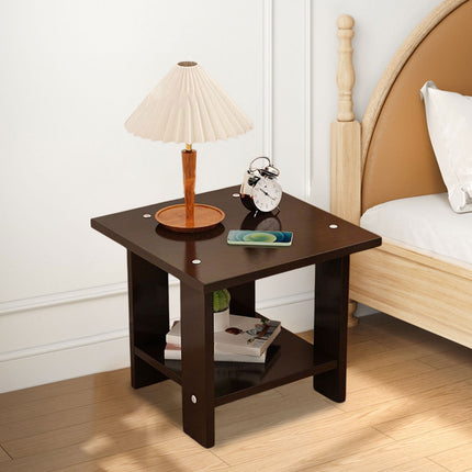 Kdkad Compact Multi-Functional Side Table, Small Accent End Table for Sofa, Bedside, Living Room & Apartment, Portable Tea Table Nightstand Black.