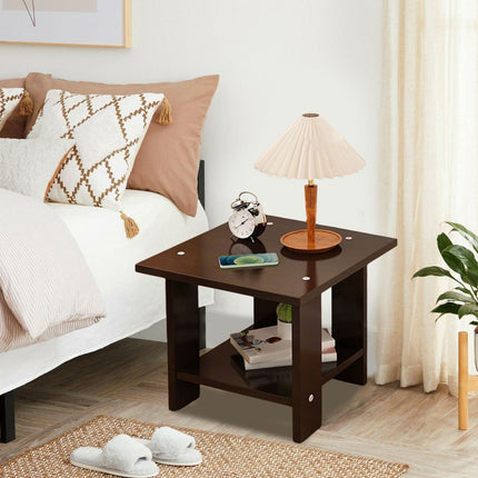 Kdkad Compact Multi-Functional Side Table, Small Accent End Table for Sofa, Bedside, Living Room & Apartment, Portable Tea Table Nightstand Black.