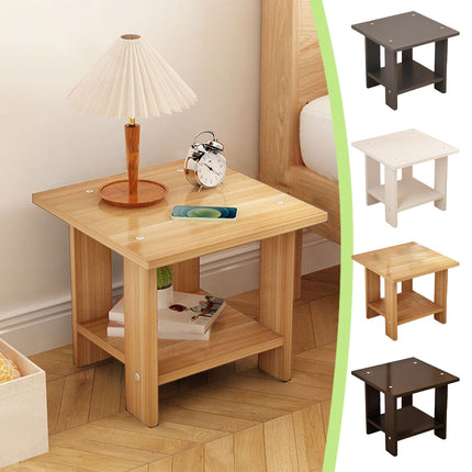 Kdkad Compact Multi-Functional Side Table, Small Accent End Table for Sofa, Bedside, Living Room & Apartment, Portable Tea Table Nightstand Brown.