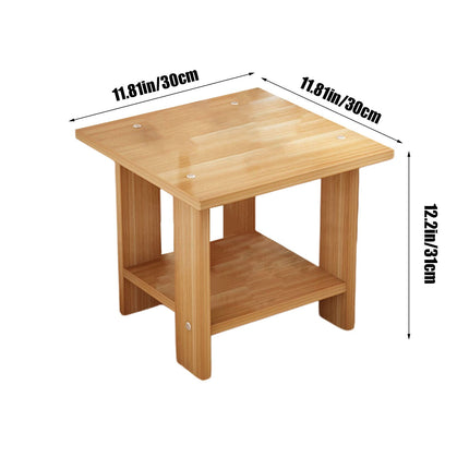 Kdkad Compact Multi-Functional Side Table, Small Accent End Table for Sofa, Bedside, Living Room & Apartment, Portable Tea Table Nightstand Brown.