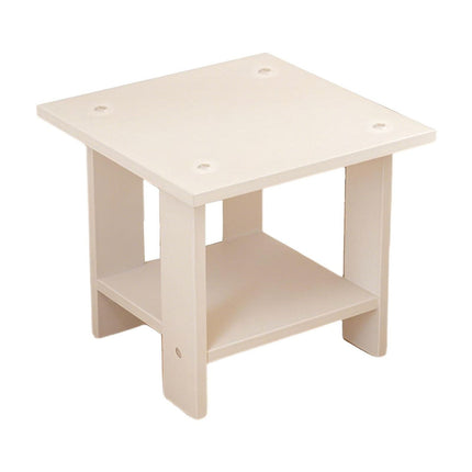 Kdkad Compact Multi-Functional Side Table, Small Accent End Table for Sofa, Bedside, Living Room & Apartment, Portable Tea Table Nightstand White.