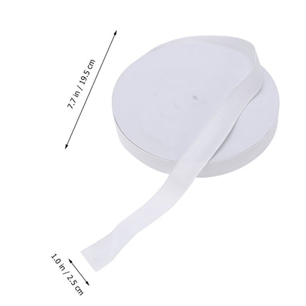 HOOWIFFY White Sewing Basting Tape for Elastic Band, 1 Roll - and Easy to Use Sewing Accessory.