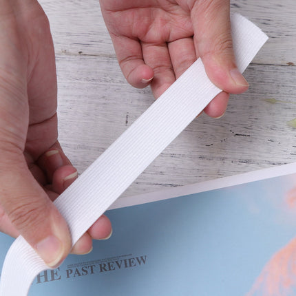 HOOWIFFY White Sewing Basting Tape for Elastic Band, 1 Roll - and Easy to Use Sewing Accessory.