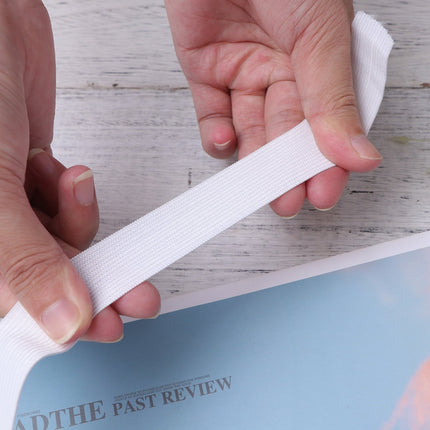 HOOWIFFY White Sewing Basting Tape for Elastic Band, 1 Roll - and Easy to Use Sewing Accessory.