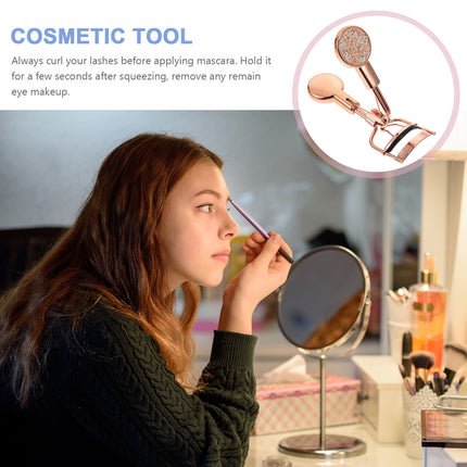 HOOWIFFY Rose Eyelash Curler Stainless Steel Lash Curler for Beautiful Eye Makeup.