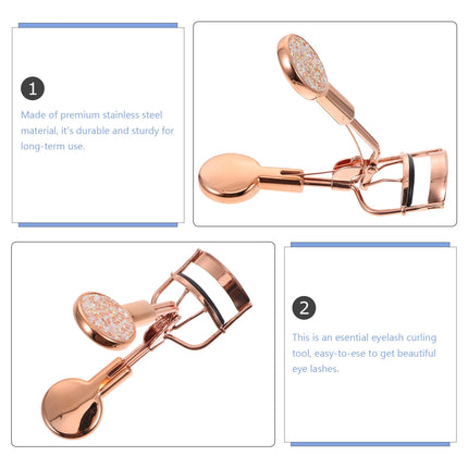 HOOWIFFY Rose Eyelash Curler Stainless Steel Lash Curler for Beautiful Eye Makeup.