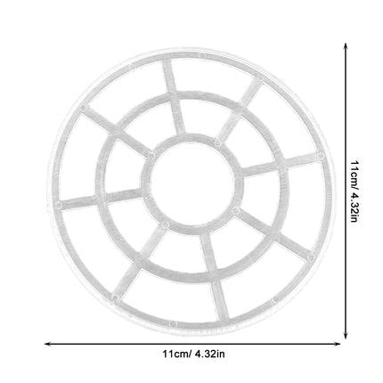 HOOWIFFY White Petticoat Hoop Underskirt for Skirt Support, 12 Sets, Lightweight Pannier for Dress and Costume.