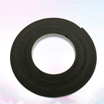 HOOWIFFY Strong Double-Sided Removable Adhesive Tape Black Plastic for Home Use and Projects.