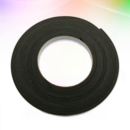 HOOWIFFY Strong Double-Sided Removable Adhesive Tape Black Plastic for Home Use and Projects.
