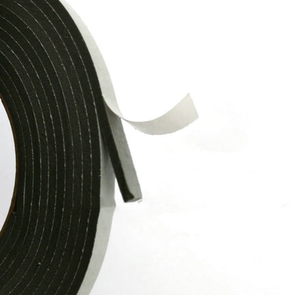 HOOWIFFY Strong Double-Sided Removable Adhesive Tape Black Plastic for Home Use and Projects.