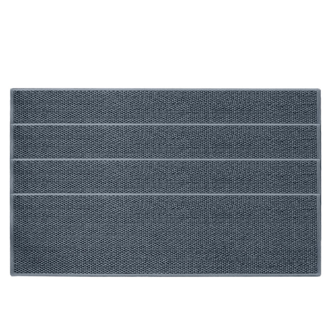 Chmadoxn 4-Piece Non-Slip Stair Treads, Self-Adhesive Striped Carpet Mats, Absorbent & Quiet Step Pads, Can Be Cut to Fit, Washable for Indoor Staircase Safety\u200b\u200b Gray 2.