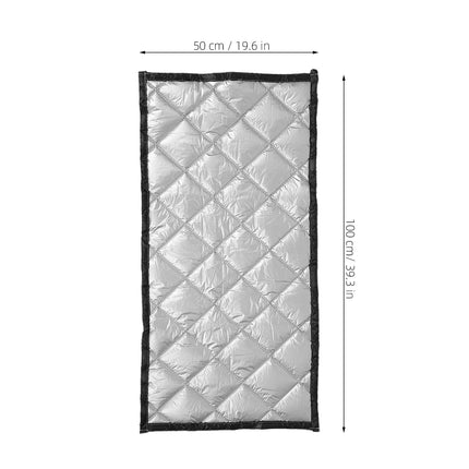 HOOWIFFY Thermal Insulated Soundproof Curtains Silver Oxford Cloth Noise Cancelling for Home Theater 1Pack.