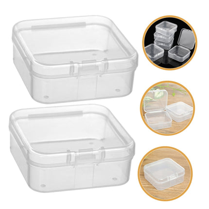HOOWIFFY 55Pcs Small Storage Box Plastic Containers with Lids.
