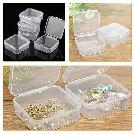 HOOWIFFY 55Pcs Small Storage Box Plastic Containers with Lids.