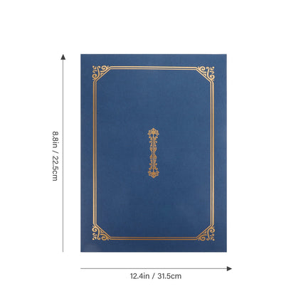 HOOWIFFY Compact Green Certificate Holders for Document Protection 4Pcs.