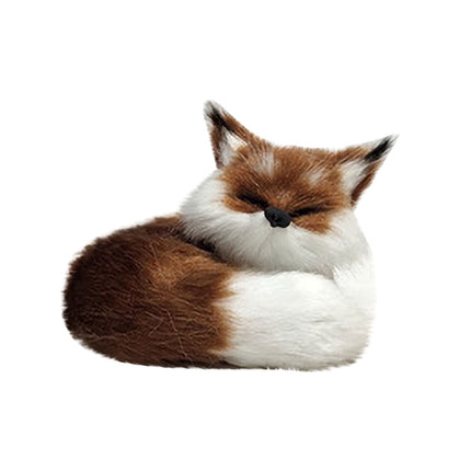 Chmadoxn Arctic Fox Plush, Stuffed Animal, Plush Toy, Gifts for Kids, Cuddlekins Static Fox, Multi Coffee.