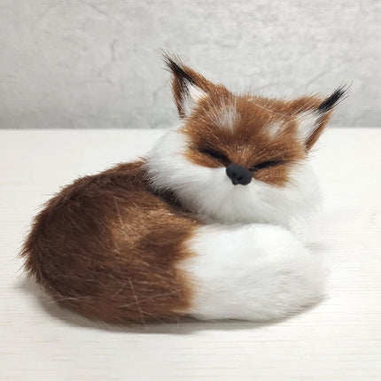 Chmadoxn Arctic Fox Plush, Stuffed Animal, Plush Toy, Gifts for Kids, Cuddlekins Static Fox, Multi Coffee.