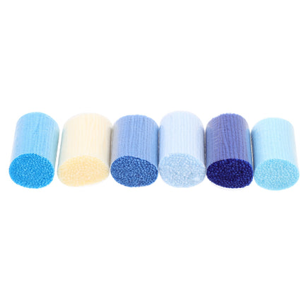 6Pcs Latch Hook Yarn DIY Rug Yarn Decorative Latch Hook Yarn Carpet Embroidery Supply 6X4X4CM As Shown.