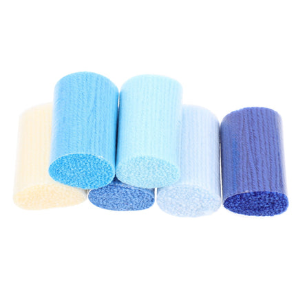 6Pcs Latch Hook Yarn DIY Rug Yarn Decorative Latch Hook Yarn Carpet Embroidery Supply 6X4X4CM As Shown.