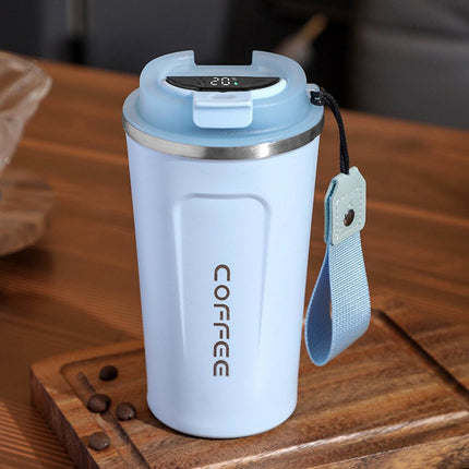 Chmadoxn Stainless Steel Vacuum Insulated - Coffee Travel Mug Spill Proof with Lid - Coffee Cups for Keep Hot/Ice Coffee,Tea and Beer Blue.