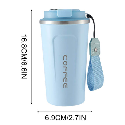 Chmadoxn Stainless Steel Vacuum Insulated - Coffee Travel Mug Spill Proof with Lid - Coffee Cups for Keep Hot/Ice Coffee,Tea and Beer Blue.