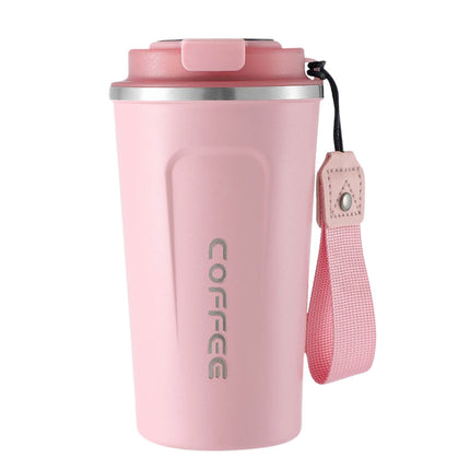Chmadoxn Stainless Steel Vacuum Insulated - Coffee Travel Mug Spill Proof with Lid - Coffee Cups for Keep Hot/Ice Coffee,Tea and Beer Pink.