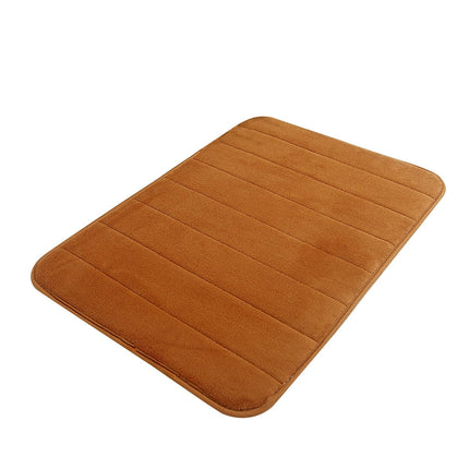Lksixu Water Absorbent Shower Mat, Thick Bath Rugs for Bathroom Non Slip Ultra Soft Bathroom Rugs for Bathroom Floor & Tub(17 X 24in) 17" x 24" Brown.