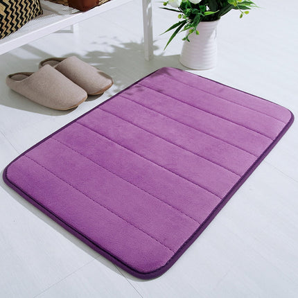 Lksixu Water Absorbent Shower Mat, Thick Bath Rugs for Bathroom Non Slip Ultra Soft Bathroom Rugs for Bathroom Floor & Tub(17 X 24in) 17" x 24" Purple.