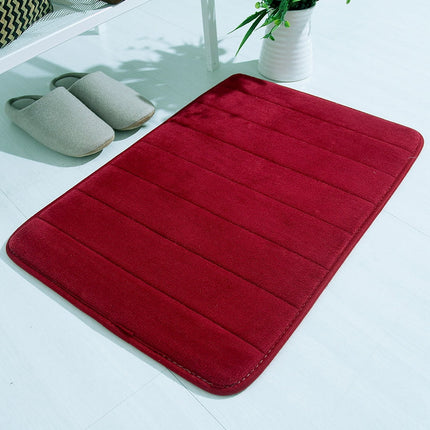 Lksixu Water Absorbent Shower Mat, Thick Bath Rugs for Bathroom Non Slip Ultra Soft Bathroom Rugs for Bathroom Floor & Tub(17 X 24in) 17" x 24" Red.