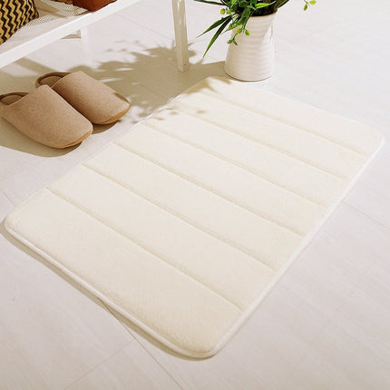 Lksixu Water Absorbent Shower Mat, Thick Bath Rugs for Bathroom Non Slip Ultra Soft Bathroom Rugs for Bathroom Floor & Tub(17 X 24in) 17" x 24" White.