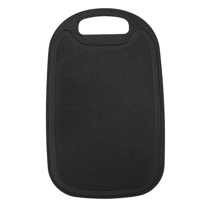 Chmadoxn Plastic Cutting Boards for Kitchen Dishwasher Safe, Double-sided Design Extra Large Cutting Board for Meat , Easy Grip Handle, Non-Slip, with Grinding Area 12.8" x 7.8" x 0.1" Black.