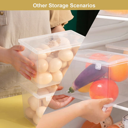 Lksixu Storage Bins with Lids Airtight Bread Storage Containers Bread Bin Plastic Reusable Loaf Cake Clear Bread Dispenser Fresh Bread Organizer Bin （7.48×5.12 in）.