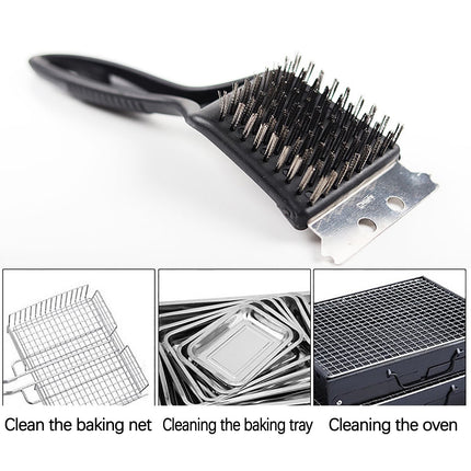 Chmadoxn Stainless Steel Grill Cleaning Brush, Wire Brush, Grill Brush Cleaner Tool with Scraper and Wire Brush for Gas, Electric, Charcoal Grill, BBQ Grill, r, Grill Grate.