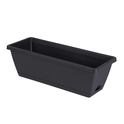 Chmadoxn Plastic Vegetable Containers- Balcony Flower Planter, Suitable for Home Gardening Vegetable Growing Containers 5.91" x 19.69" Black.