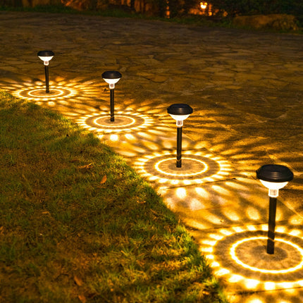 Darzheoy Solar Outdoor Lights, Solar Pathway Lights Outdoor, Solar Powered Garden Yard Lights for Walkway Sidewalk Driveway, Maintain 10 Hours of Lighting (2 Pack) 2 Pack Black.