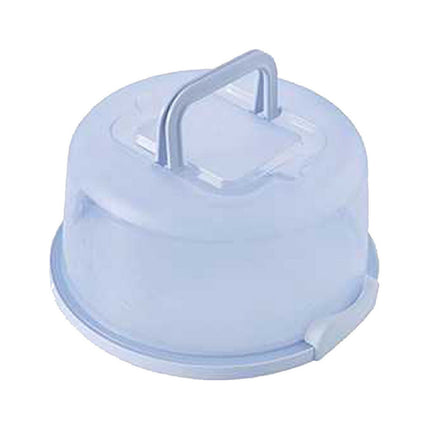 Lksixu Cake Box Round Cake Stand with Lid and Foldable Handle 10 Inch Portable Cake Container Cake Ornaments, Suitable for Storage Birthday Cakes Cupcakes Nuts Fruits 10.14×8.58×4.88in Green.