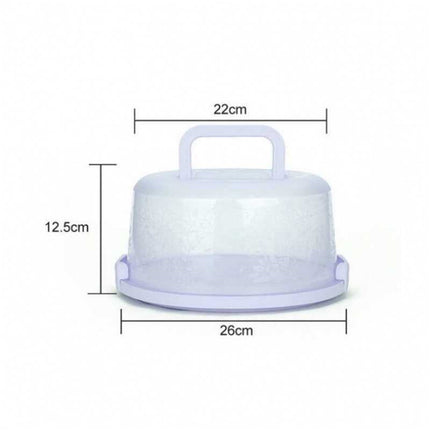 Lksixu Cake Box Round Cake Stand with Lid and Foldable Handle 10 Inch Portable Cake Container Cake Ornaments, Suitable for Storage Birthday Cakes Cupcakes Nuts Fruits 10.14×8.58×4.88in Green.