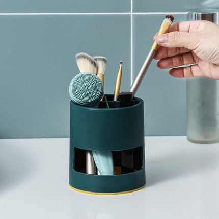 Chmadoxn Small Toothbrush Holder for Bathroom for Easy Clean 4 Slots Electric Toothbrush & Toothpaste Caddy for Family & Kids on Bathroom Vanity, Sink, and countertop 3.9×4.3 in White.