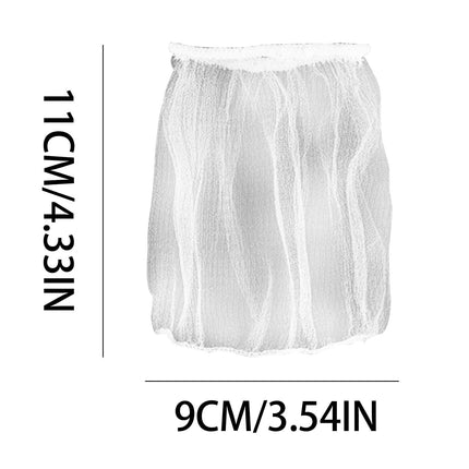 Chmadoxn 100 PCS Disposable Kitchen Sink Filter Nets 1mm Mesh Strainer Bags for Efficient Anti-Clogging, Food Catcher Screen Filters in Kitchen Sink Basket As Show B.