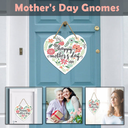 Mothers Day Gifts Chmadoxn Mothers Day Gifts for Mom Front Door Welcome Sign - Heart-Shaped Happy Mother'S Day Sign Mothers Day Decorations O.